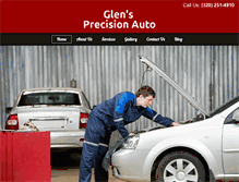 Tablet Screenshot of glensprecisionauto.com